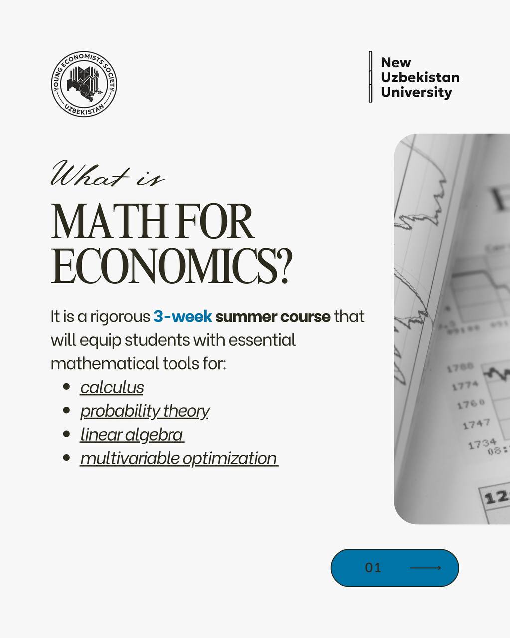 Mathematics for Economics: Summer Intensive
